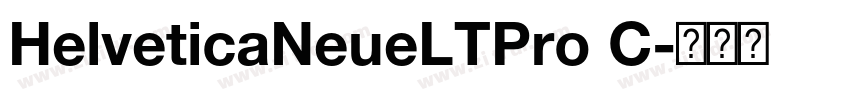 HelveticaNeueLTPro C字体转换